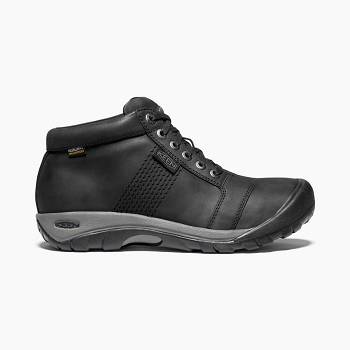 KEEN Férfi Austin Waterproof Utcai Cipő Fekete